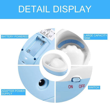 Nail Spa Bubble PZ-203 Electric Nail Soaking Bowl with Vibration Massage Cuticle Softener & Hand Spa for Manicure Prep